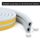thumbnail image 4 of Burlete De Espuma Autoadhesivo Para Ventanas Y Puertas, Ideal Para Interiores, 9 Mm X 6 Mm X 59,6 M., 4 of 7