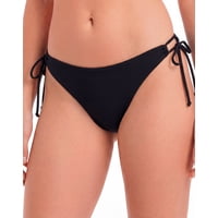 Samia - Bikini Mujer Calzón Clásico Con Amarras Negro