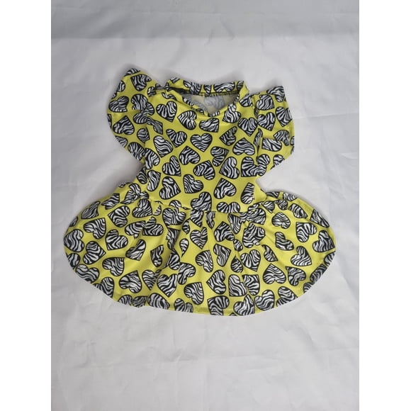Vestido mascota corazones animal print talla S