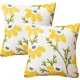 thumbnail image 1 of Fundas Para Cojines Sin Relleno 2 Unidades Diseños Bordados Amarillo Flor, 1 of 3