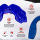 thumbnail image 4 of Protector Bucal SAFEJAWZ Slim Fit Azul con Estuche, 4 of 7