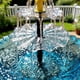 thumbnail image 4 of Fuente baño pájaros colgante solar resistente intemperie bomba cuenco jardines césped, 4 of 7