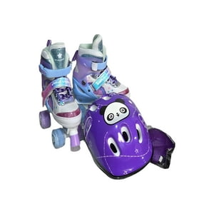 Genérico - Patin 4 Ruedas Con Luces Y Kit Talla S 31 34 Muilticolor2