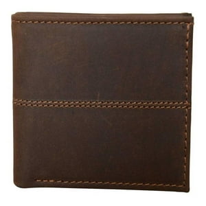 Billetera De Cuero Clásica Puelo Raiquen Hecho A Mano Cafe