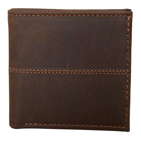 Billetera De Cuero Clásica Puelo Raiquen Hecho A Mano