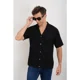 thumbnail image 3 of Camisa Hombre Hilo Algodon Verano Calidad Premium Diseño Cuadros 7223, 3 of 4