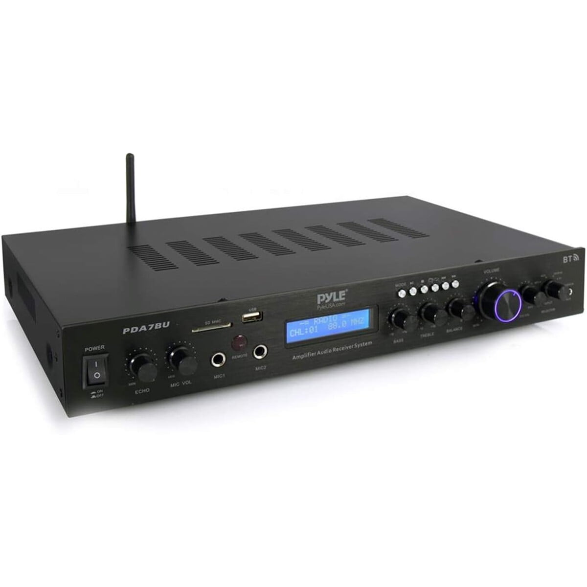 Amplificador Pyle Pda7bu 200w Bluetooth 5 Canales Home Theater