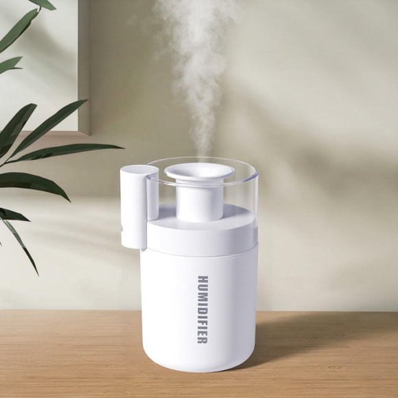 Humidificador portátil Daskternie Mini USB Cool Mist de 180 ml, color blanco