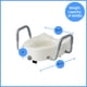 thumbnail image 2 of Elevador de asiento de inodoro Medline 5 alargado con cierre y brazos, 2 of 6