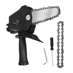 Ioensy - Mini Soportes De Motosierra De Mano Con Llave Portátil Para Jardín Negro