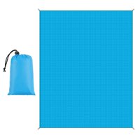 Magideal - Manta De Playa Manta De Camping Estera De Picnic Estera De Playa Plegable Impermeable A Prueba De Arena Manta De Picnic Para Jardín Mochilero Viajes Azul Claro