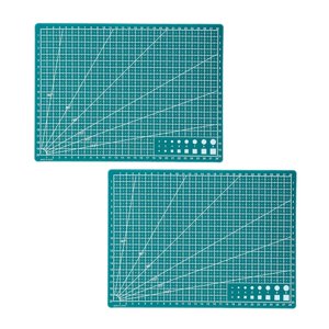 Magideal - 2 Uds Tablas Cortadas En Rejilla, Tapetes De Corte, Tapete Artístico Para Grabado, Tapetes De Costura De Doble Cara Para Manualidades, Patchwork, Proy 30Cm X 22Cm X 09Mm