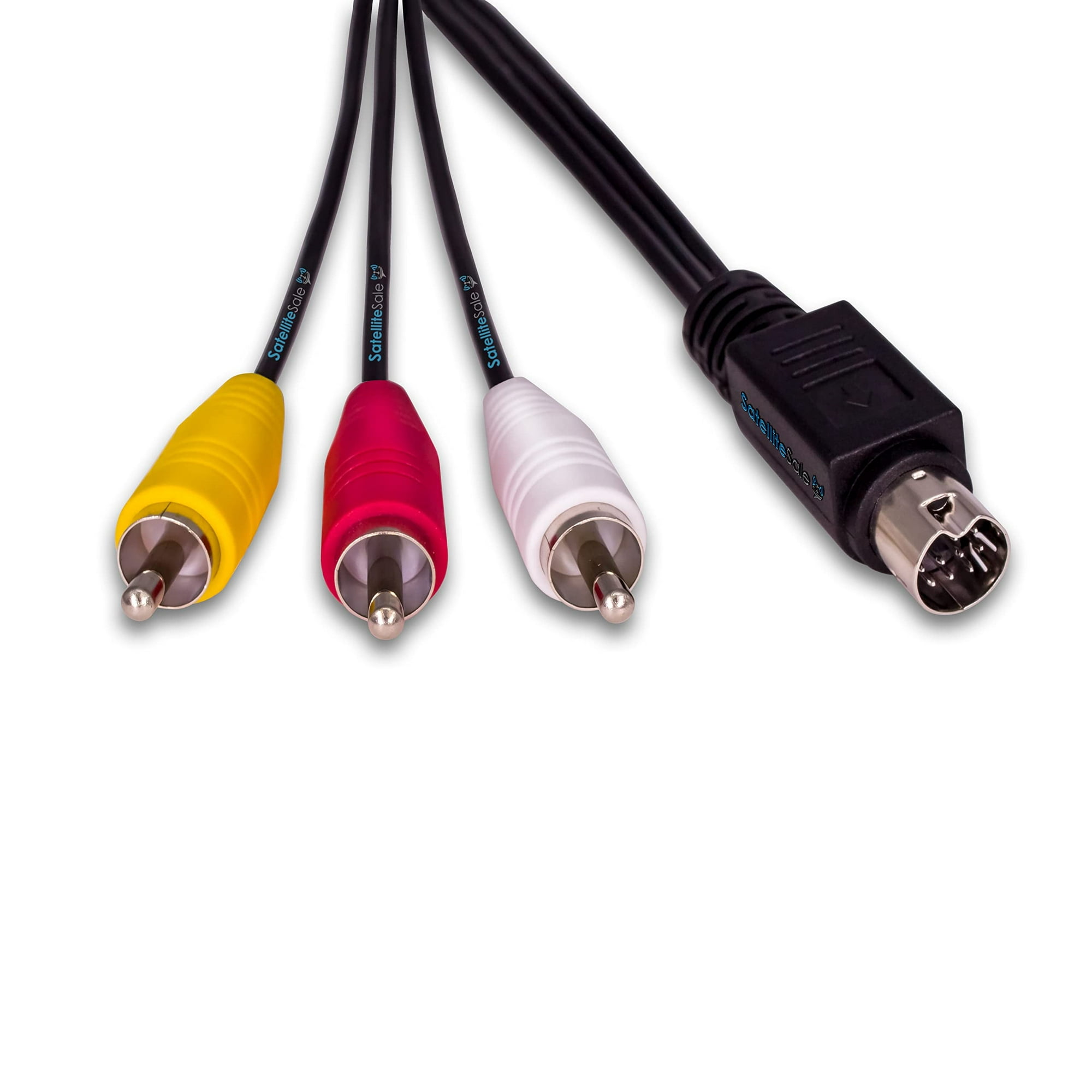 Cable de repuesto para audio y video de SatelliteSale, compuesto RCA de ...