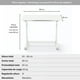 thumbnail image 4 of Escritorio con Altura Ajustable 80x60x63-86cm Funcional Bilbao Blanco, 4 of 8