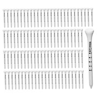 Ioensy - 100 Piezas Golf Tee Mejora La Distancia De Golf Precisión Durable Soporte De Pelota De Golf 83Mm