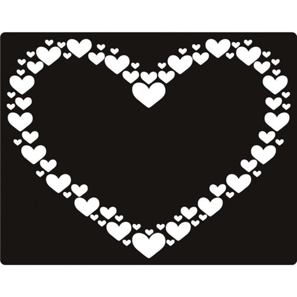 Decomural Square Border Love Heart WS-19151