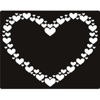 Rienda Libre Graphics - Decomural Square Border Love Heart Ws-19151