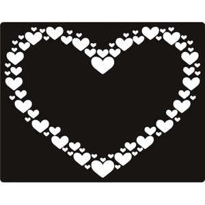 Rienda Libre Graphics - Decomural Square Border Love Heart Ws-19151