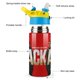 thumbnail image 3 of El Día del Chacal Botella de Agua con Tapa Pop Top de Un Toque, Acero Inoxidable, a Prueba de Fugas, para Deportes, Botella Infantil azul 12 oz, 3 of 6