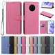thumbnail image 1 of Funda Cartera de PU para Honor 50 Lite con Tarjetas, Rojo Rosa, 1 of 6
