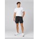 thumbnail image 1 of Short Deportivo Hombre 2 En 1 Con Calza Interior Gimnasio Negro, 1 of 4