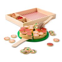 Melissa & Doug - Juego De Pizza De Madera Melissa And Doug Con Ingredientes