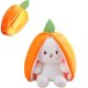 thumbnail image 1 of Almohada De Peluche De Conejo Reversible Zanahoria Fresa Conejito De Peluche Con Cierre Bonita Decoración De Conejo Para Niños Y Adultos, 1 of 4