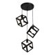 thumbnail image 1 of Lámpara Colgante Techo Minimalista Cubos Negro 3 Luces Jhn, 1 of 3