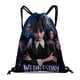 thumbnail image 1 of Merlina Addams Mochila de Cuerdas para Deportes y Gimnasio, Bolsa de Cuerdas Resistente al Agua, Bolsa Cinch, 30×40cm, 1 of 6