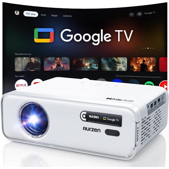 Proyector Smart Aurzen EAZZE D1G 4K Google TV 1080p HDR10