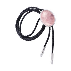 Ioensy - Cowgirl Bolo Tie Corbata Ajustable Con Colgante Para Sudaderas Aniversario Rosa