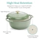 thumbnail image 5 of Dutch Oven Best Choice Products, hierro fundido esmaltado, 6 litros, verde salvia, 5 of 7