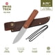 thumbnail image 1 of Cuchillo Swiss Tech Haltbar VG10 8.75 Full Tang Micarta, 1 of 3