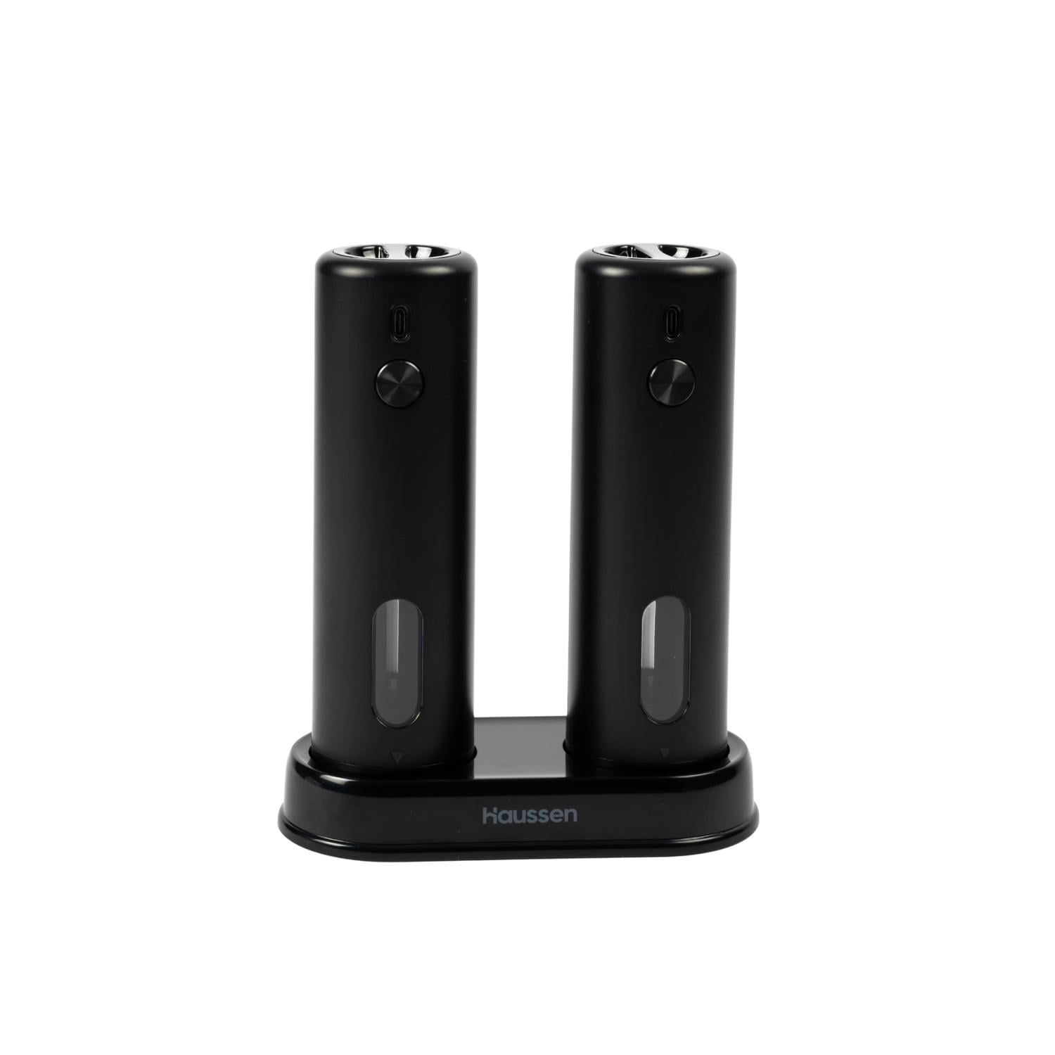 Molinillo Eléctrico Salero Sal Pimienta Haussen Con Luz Led