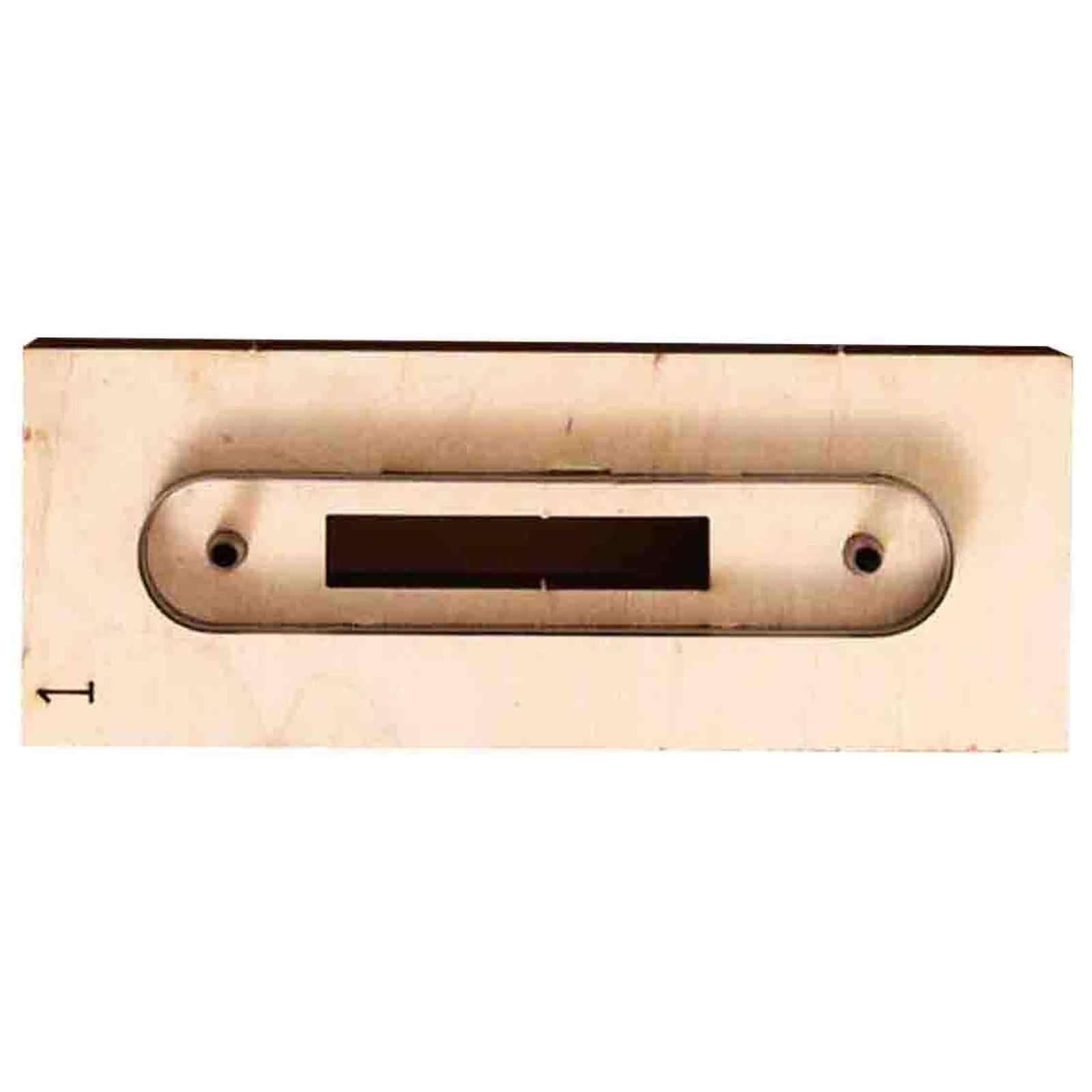 Magideal - Troquel De Corte De Cuero Y Madera, Troquel De Corte De Cuero, Herramientas De Corte, Molde De Corte Hecho A Mano Para Colgante De Cartera, Llavero, 95 Cm X 18 Cm