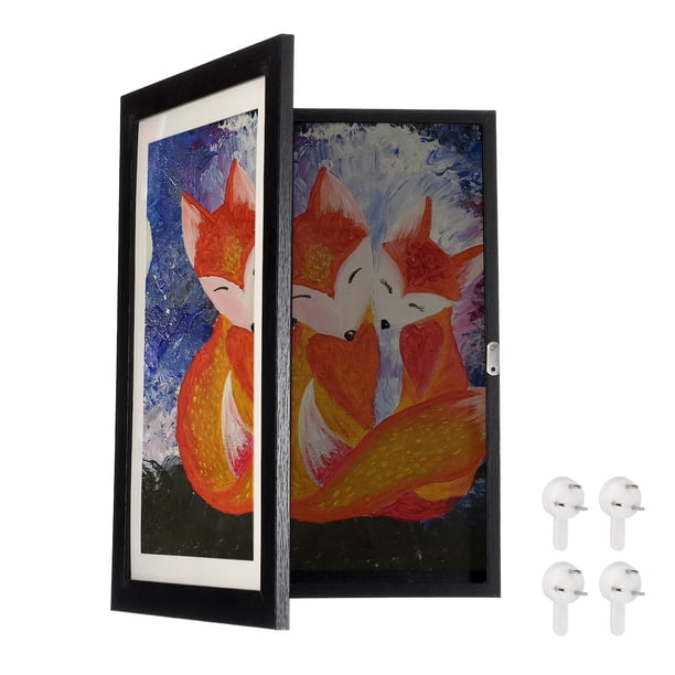 Marcos de Arte Uxcell con Apertura Frontal, Marco de Almacenamiento para Exhibición de Obras de Arte de 8.3 x 11.7", Cambiables para Pared, Sostiene Manualidades, Dibujos, Arte Colgante, Fotos