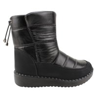 Botín New Walk De Agua Chiporro Negro Brillante