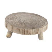Magideal - Soporte De Exhibición De Plantas, Taburete Redondo Para Jardinería, Soporte Para Maceta, Soporte Para Maceta Para Interior, Oficina, Césped, Planta Al Color Madera M