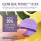 thumbnail image 2 of Face Scrubber Scrub®, silicona antimicrobiana, color morado, 2 of 6