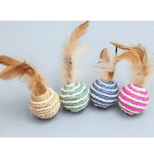 Genérico - Juguete De Bola De Sisal Para Gatos Mascotas