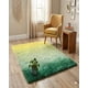 thumbnail image 4 of Alfombra Peluda 200x240 Premium Color Amarillo Con Verde, 4 of 4