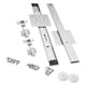 thumbnail image 1 of Kit De Herrajes Para Puertas De Armarios Abatibles Ocultos, Rieles Deslizantes Para Puertas De Estanterías De Cocina, 600 Mm, 1 of 5