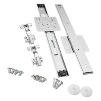 Bothyi - Kit De Herrajes Para Puertas De Armarios Abatibles Ocultos, Rieles Deslizantes Para Puertas De Estanterías De Cocina, 400 Mm