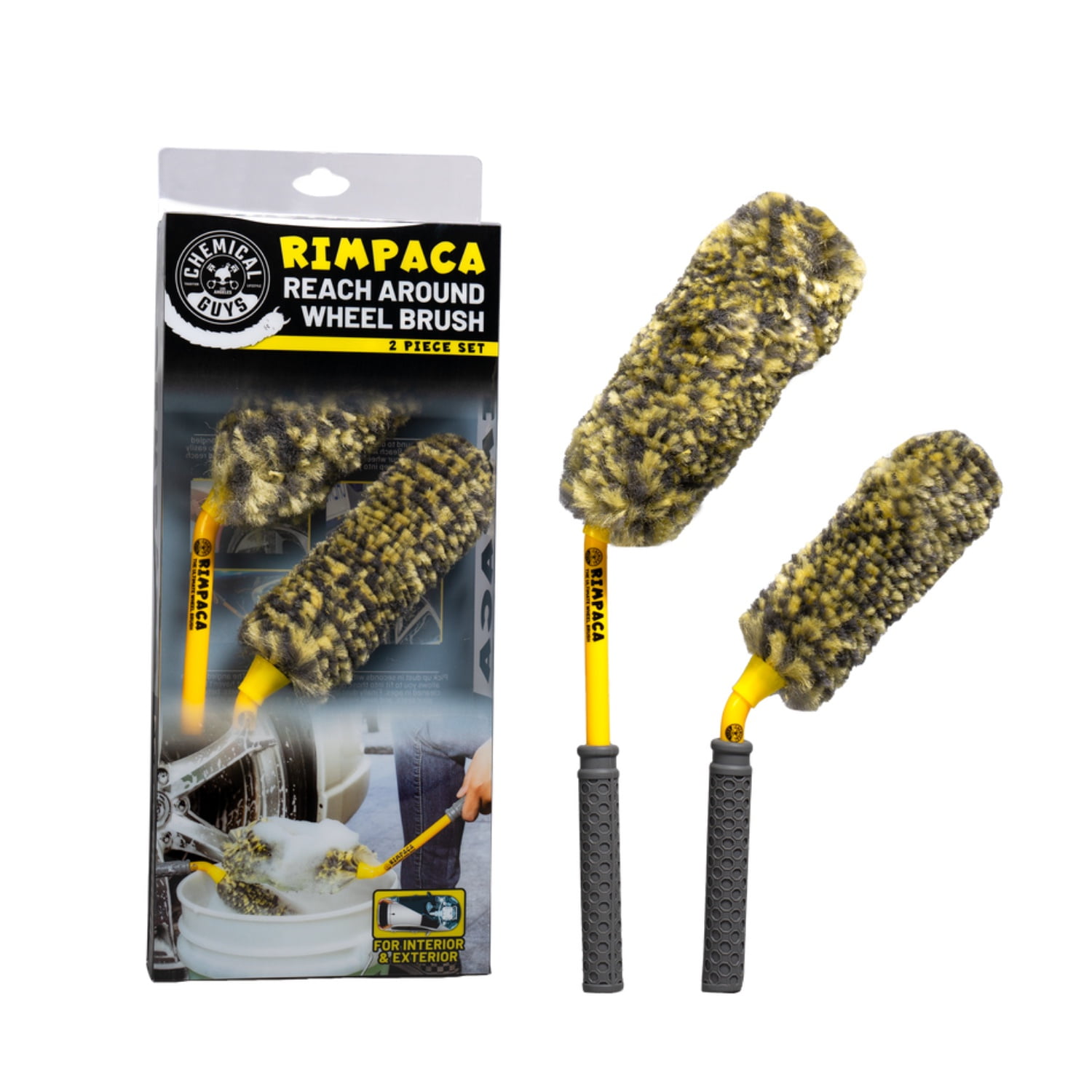Chemical Guys - Set De 2 Cepillos Para Limpieza De Llantas Rimpaca