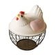 thumbnail image 2 of Cesta Para Huevos De Gallina, Bonita Cesta De Alambre De Metal Para Guardar Huevos De Gallina Para Encimera, Rejilla Rosa Y Negra, 2 of 5
