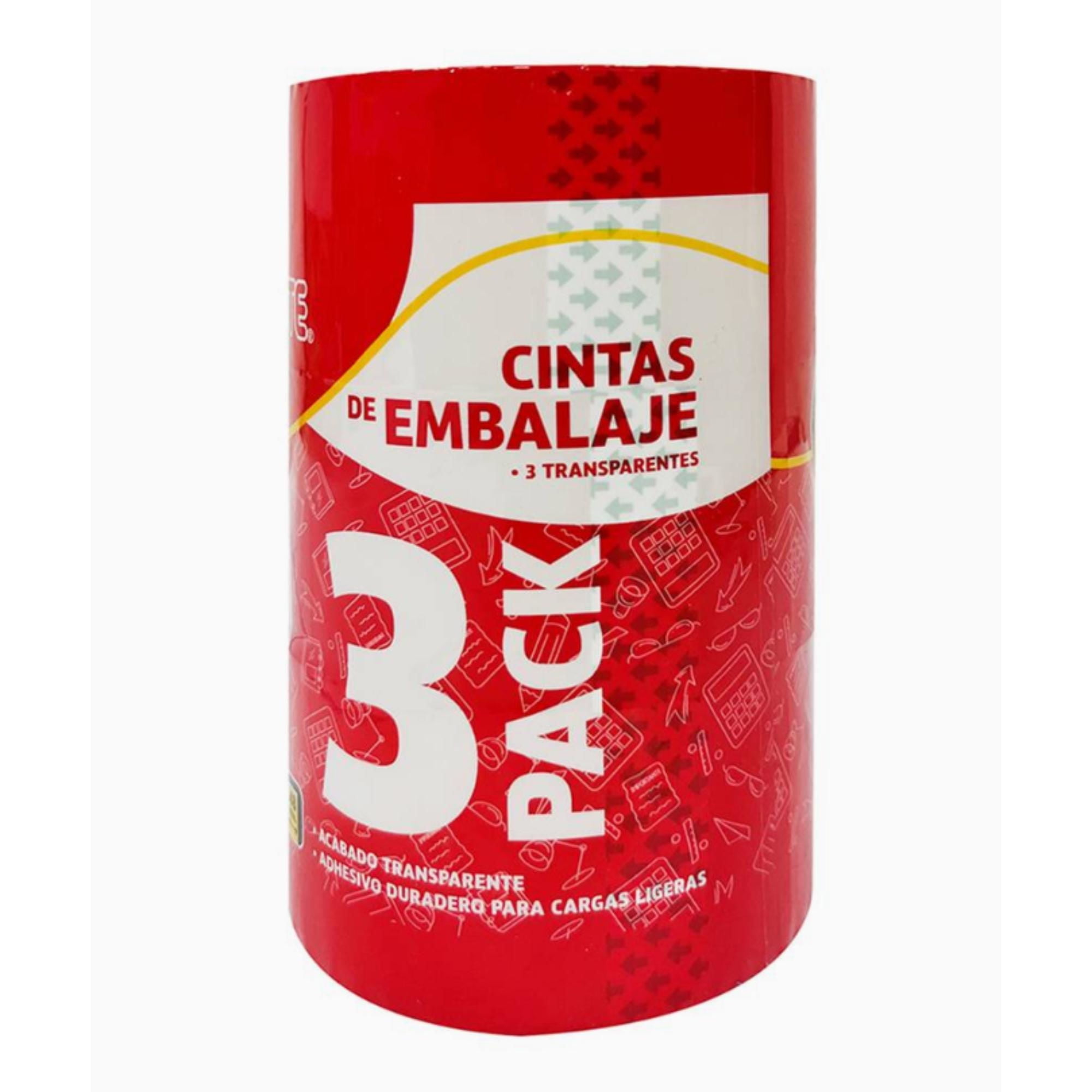 Cintas De Embalaje Transparentes, Pack 3 Un Proarte