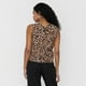thumbnail image 2 of Blusa Mujer Sin Mangas Amarras Animal Print Café Corona, 2 of 5