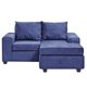 thumbnail image 2 of Sillón Modular 2.1 Kahlo Felpa Azul, 2 of 2