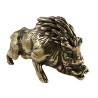 Bothyi - Estatua De Cerdo De Latón, Adorno De Escritorio, Regalo, Mascota De Té Para Decoración Del Hogar, Mesa De Coche