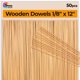 thumbnail image 1 of Varillas de Madera StesoSHOP 30 cm 3 mm 50 piezas para Manualidades, 1 of 5